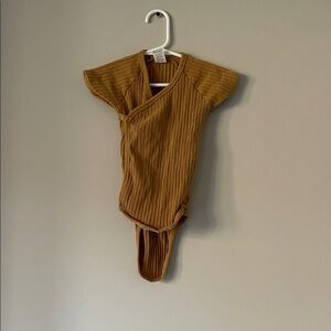 Kate Quinn Brown Ribbed Kids One Piece